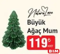 NATURALOVE BÜYÜK AĞAÇ MUM fiyat ve kampanya bilgisi